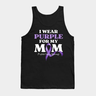 I Wear Purple for my Mom Cancer Awareness Tank Top